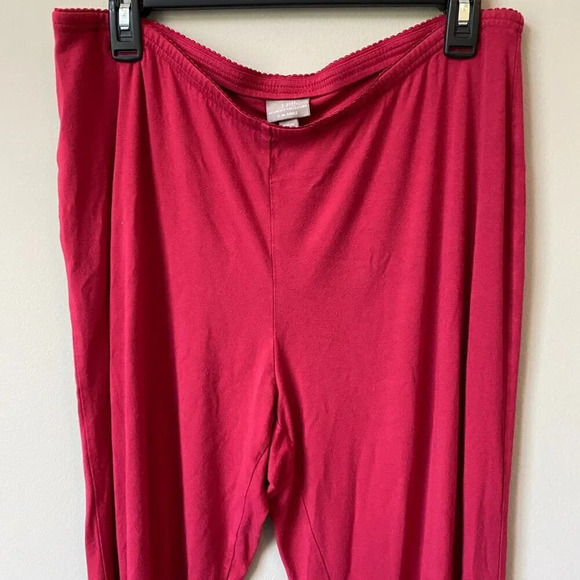 J.Jill Women's Large Wearever Collection Slim Ankle Soft Lounge Comfy Pants Red - Picture 5 of 16